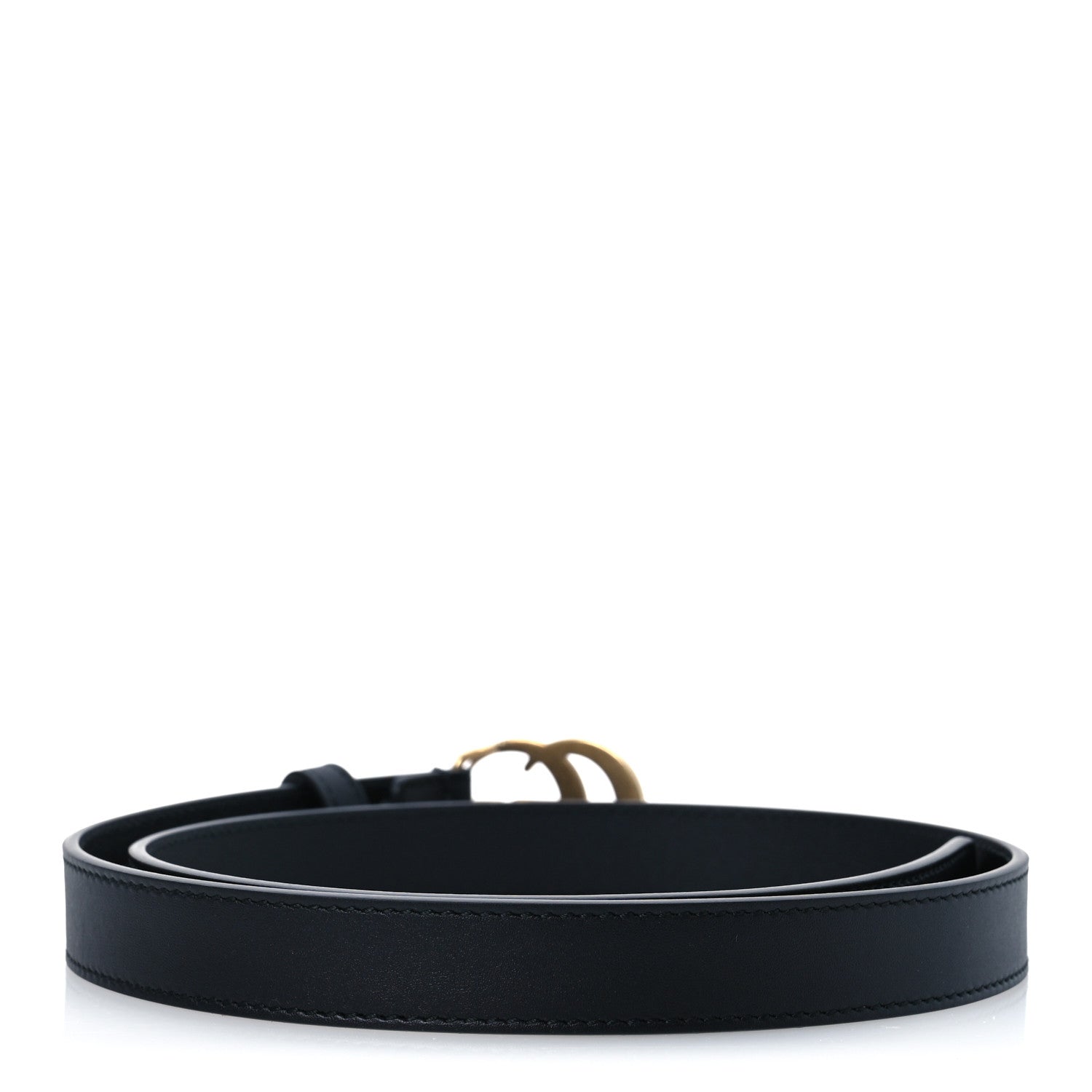 Gucci Calfskin Double G 20mm Belt 70 28 Black 2 of 6