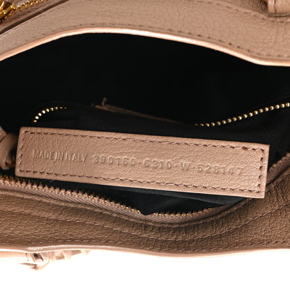 Balenciaga Chevre Gold Metallic Edge Hardware Mini City Rose Des Sables 6 of 10