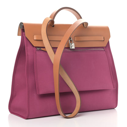 Hermes Toile Herbag Zip MM Tosca 3 of 11