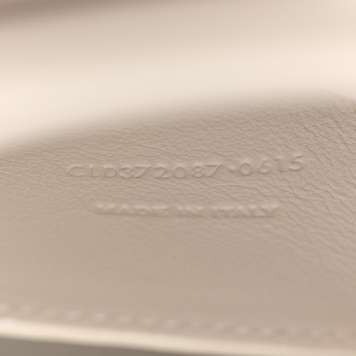 Calfskin Monogram Baby Cabas Dove White