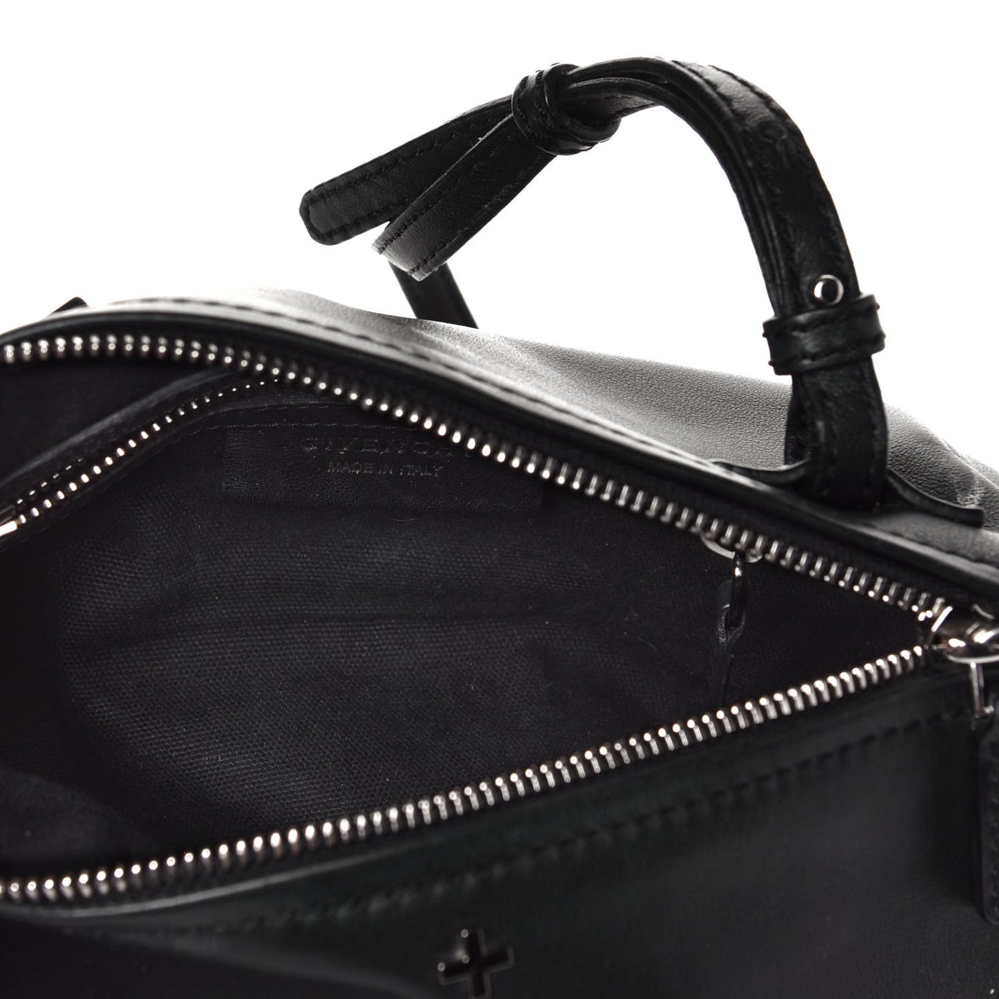 Calfskin Cross Mini Chain Pandora Black