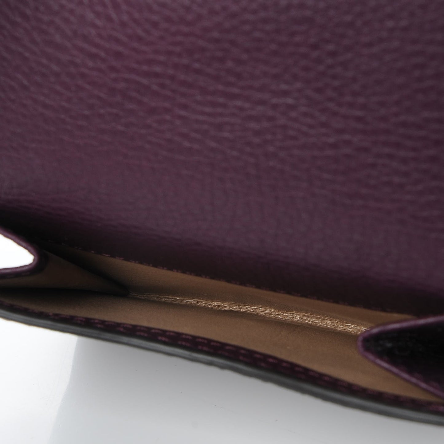 Grained Calfskin Marcie Square Wallet Intense Violine