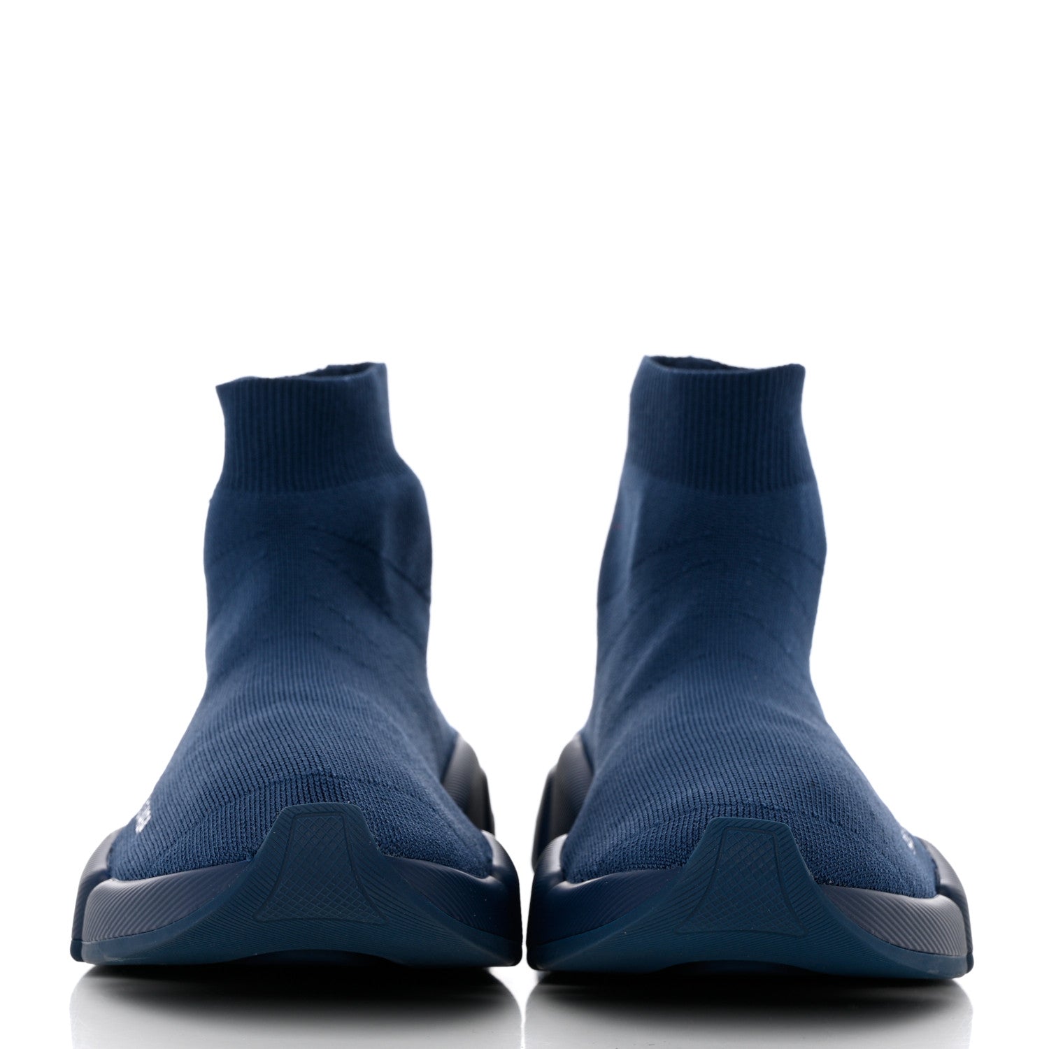 Balenciaga Technical 3D Recycled Knit Womens Speed 2.0 Sneakers 38 Monocolor Dark Navy 2 of 9