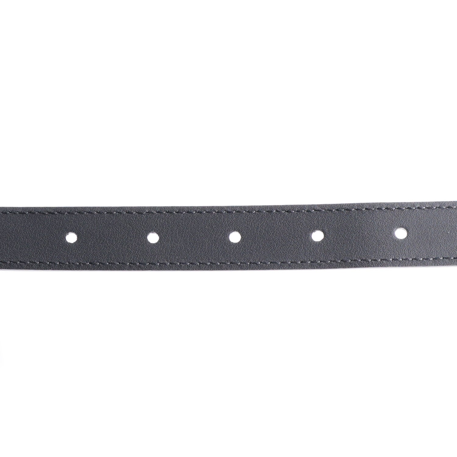 Gucci Plutone Calfskin Palladium Double G 20mm Belt 85 34 Black 4 of 5