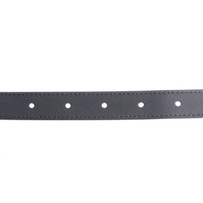 Gucci Plutone Calfskin Palladium Double G 20mm Belt 85 34 Black 4 of 5