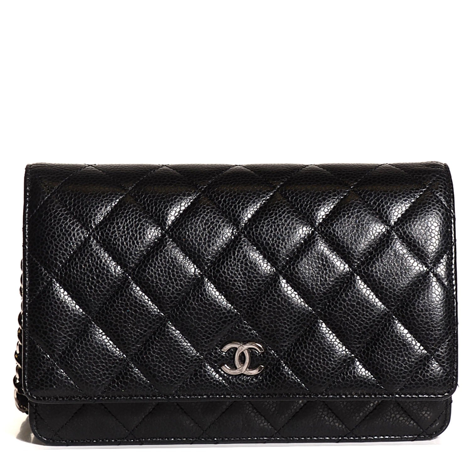 Chanel Caviar Quilted Wallet On Chain WOC Black 1 of 8