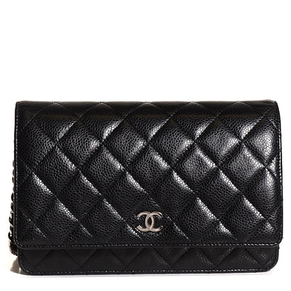 Chanel Caviar Quilted Wallet On Chain WOC Black 1 of 8