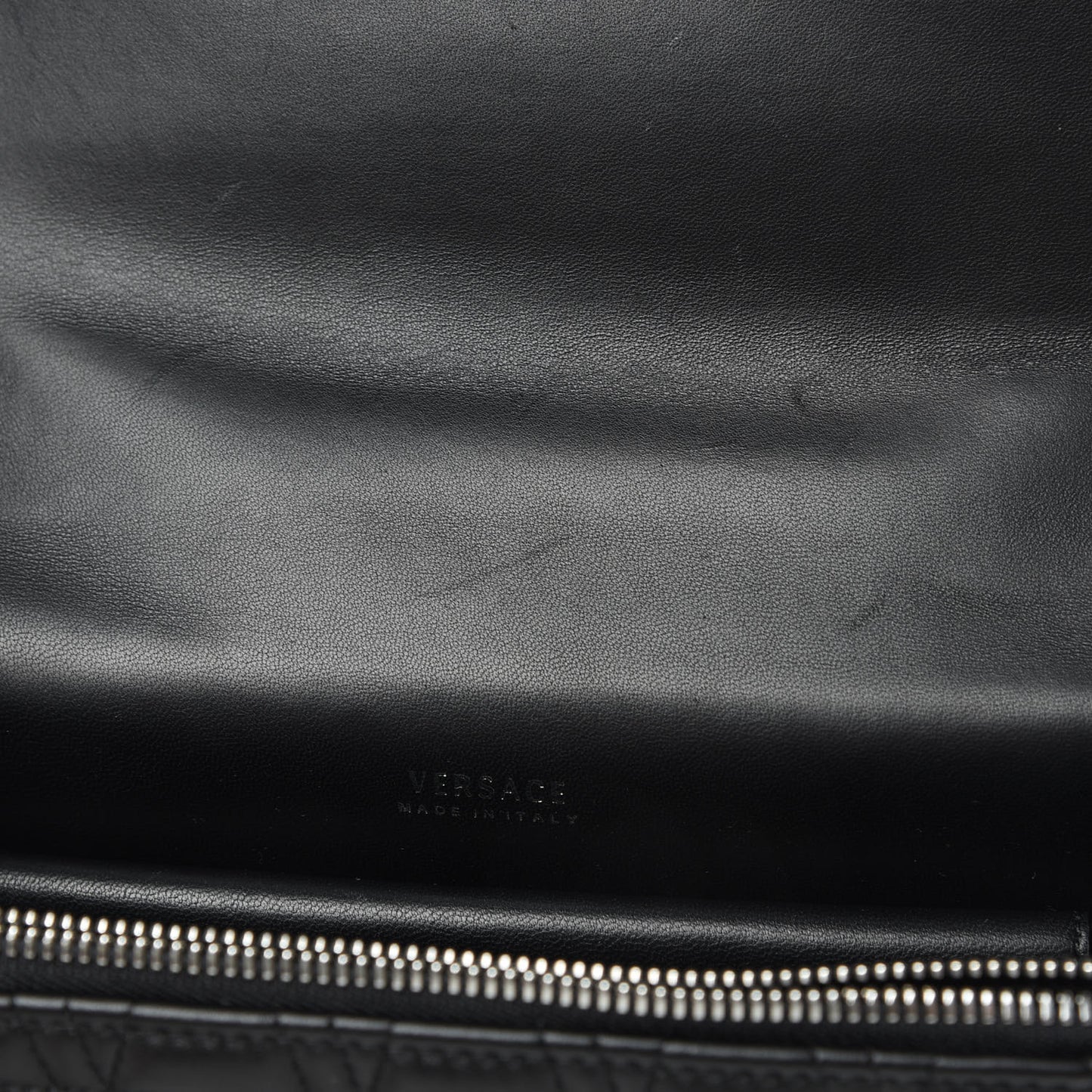 Nappa Quilted Virtus Top Handle Shoulder Bag Black