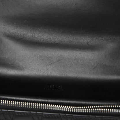 Versace Nappa Quilted Virtus Top Handle Shoulder Bag Black 11 of 14