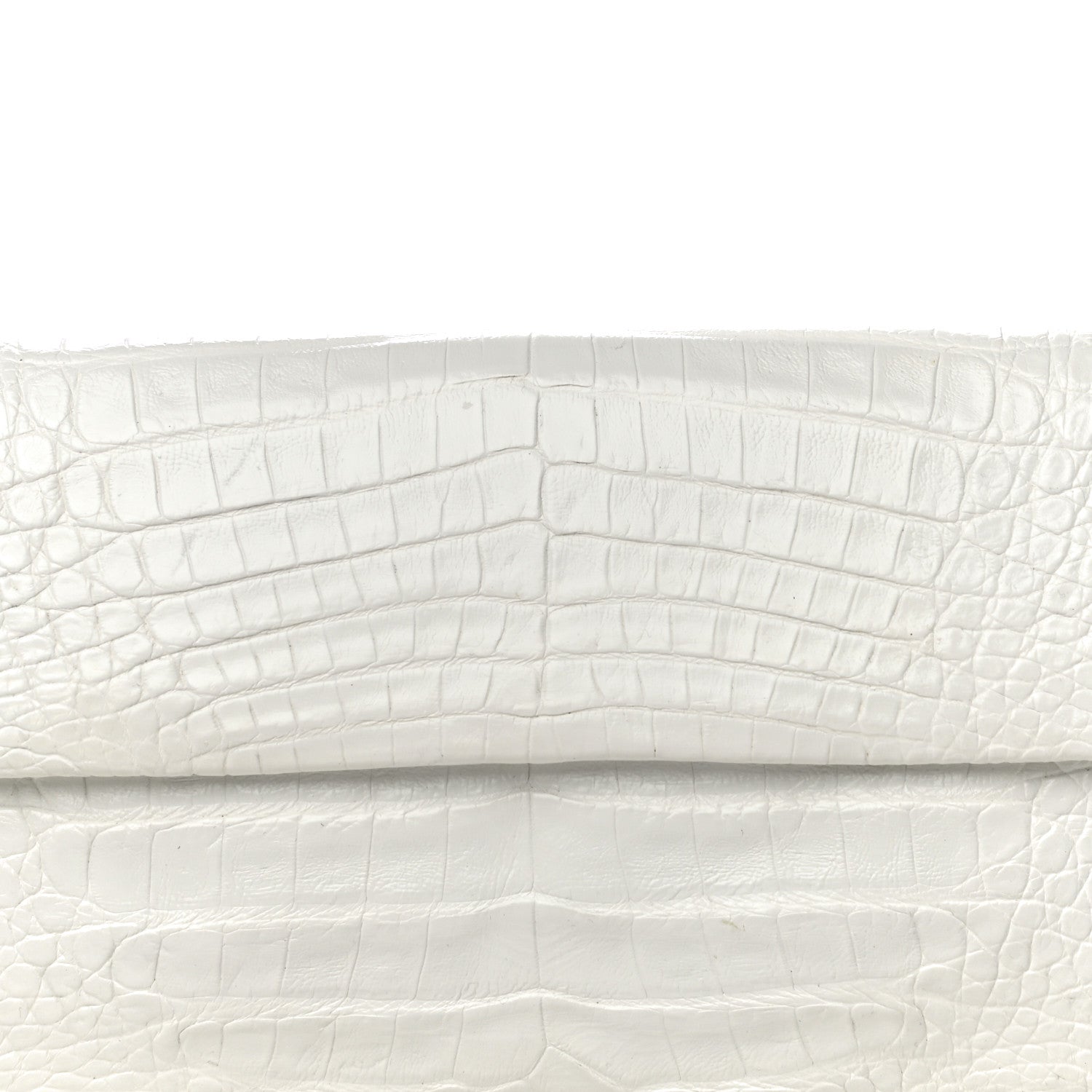 Nancy Gonzalez Crocodile Clutch White 8 of 18