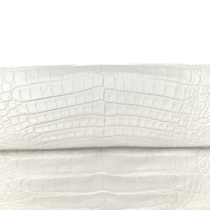 Nancy Gonzalez Crocodile Clutch White 8 of 18