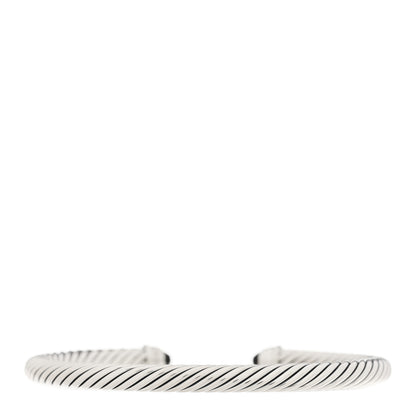 David Yurman Sterling Silver Diamond Black Onyx 4mm Cable Classics Bracelet 2 of 3