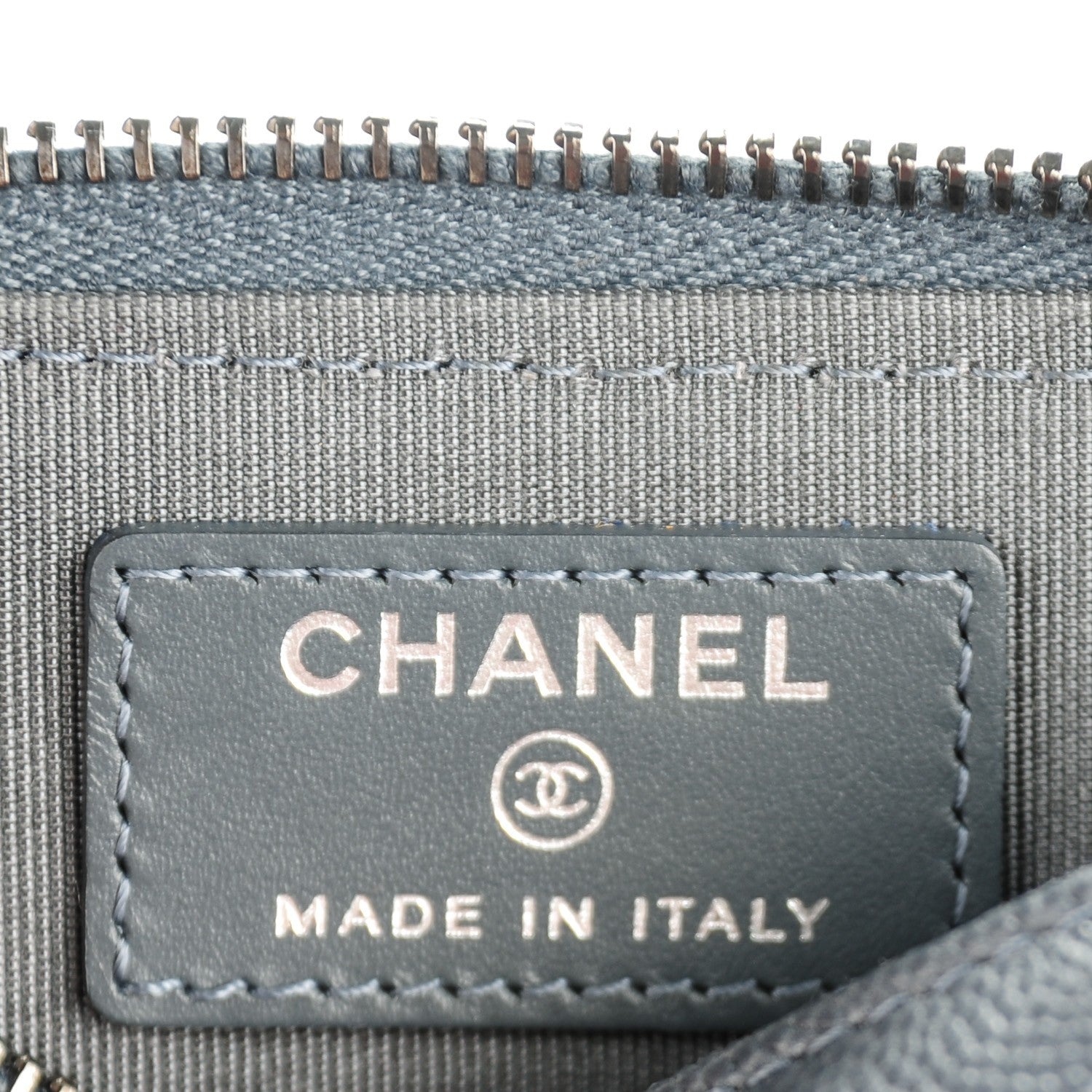 Chanel Caviar Quilted Key Holder Case Grey 6 of 7