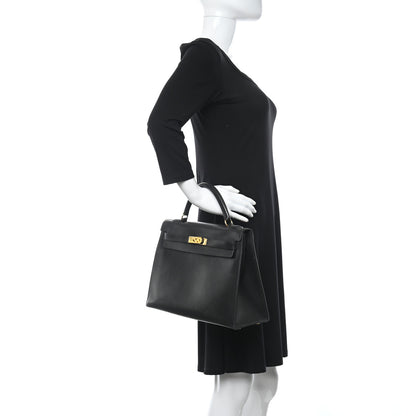 Hermes Box Kelly Sellier 32 Black 2 of 33