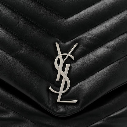 Saint Laurent Calfskin Y Quilted Monogram Large Loulou Chain Satchel Black 10 of 14