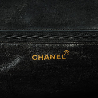 Chanel Lambskin Quilted Grand Shopping Tote GST Black 6 of 8
