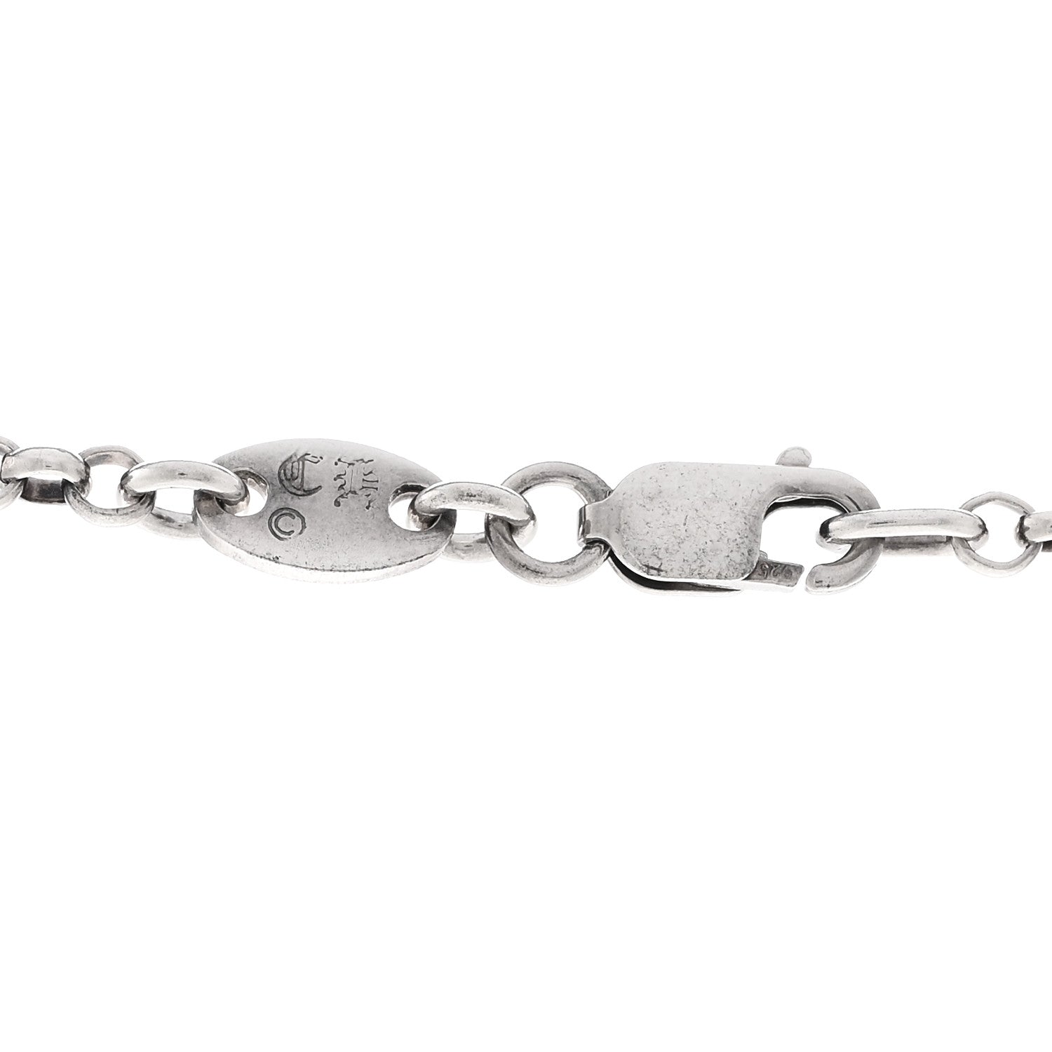 Chrome Hearts Sterling Silver Safety Pin Multi Pendant Necklace 5 of 5