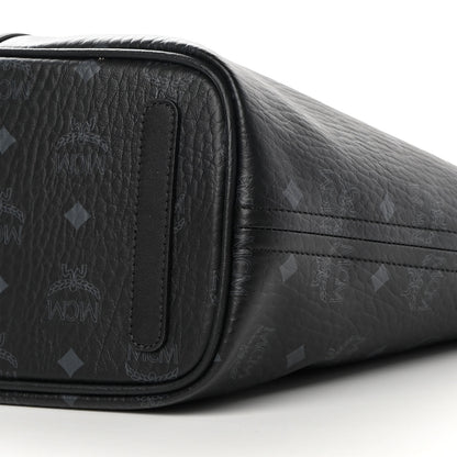 MCM Visetos Small Liz Reversible Shopper Tote Black 14 of 16