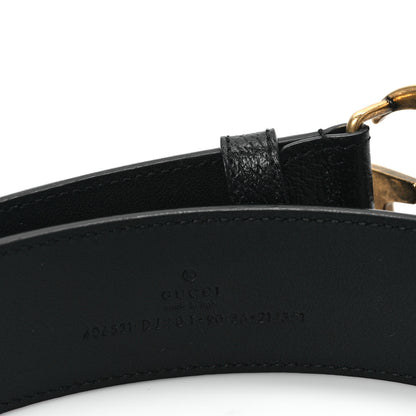 Gucci Textured Calfskin Double G 40mm Belt 90 36 Black 3 of 5