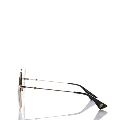 Gucci Rectangular Frame Sunglasses GG0414S Black 3 of 8