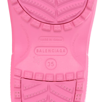 Balenciaga X CROCS Rubber Textured Womens Platform Sandals 35 Rose Bonbon 7 of 9