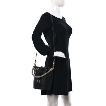 Marc Jacobs Grained Calfskin The Bucket Bag Black 2 of 10
