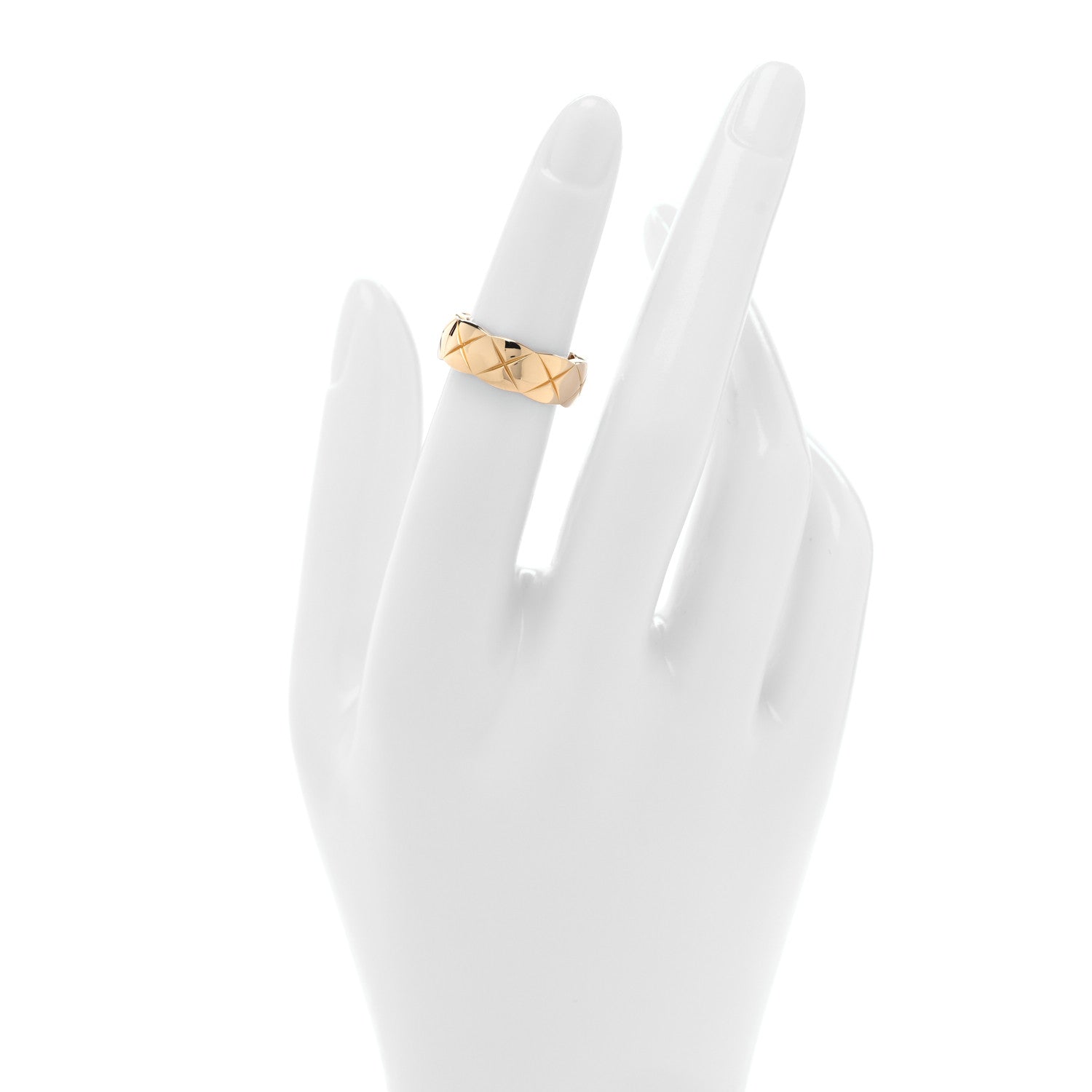 Chanel 18K Yellow Gold Small Coco Crush Ring 48 4.5 2 of 4
