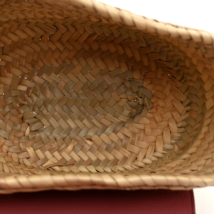 Chloe Raffia Calfskin Marcie Basket Faded Rose 5 of 11