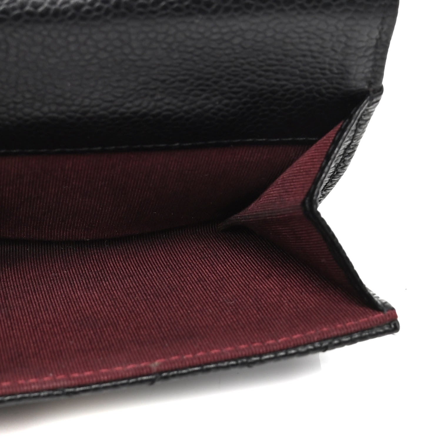 Chanel Caviar Quilted Compact French Flap Wallet Black 4 of 7