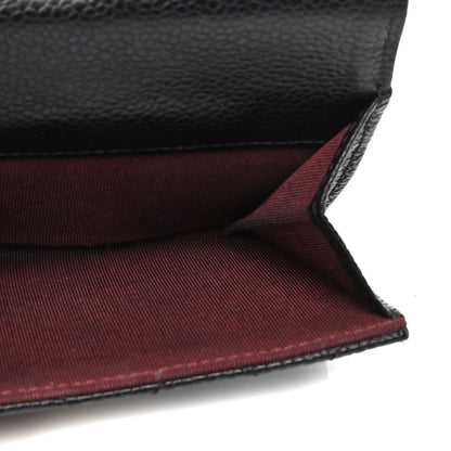 Chanel Caviar Quilted Compact French Flap Wallet Black 4 of 7