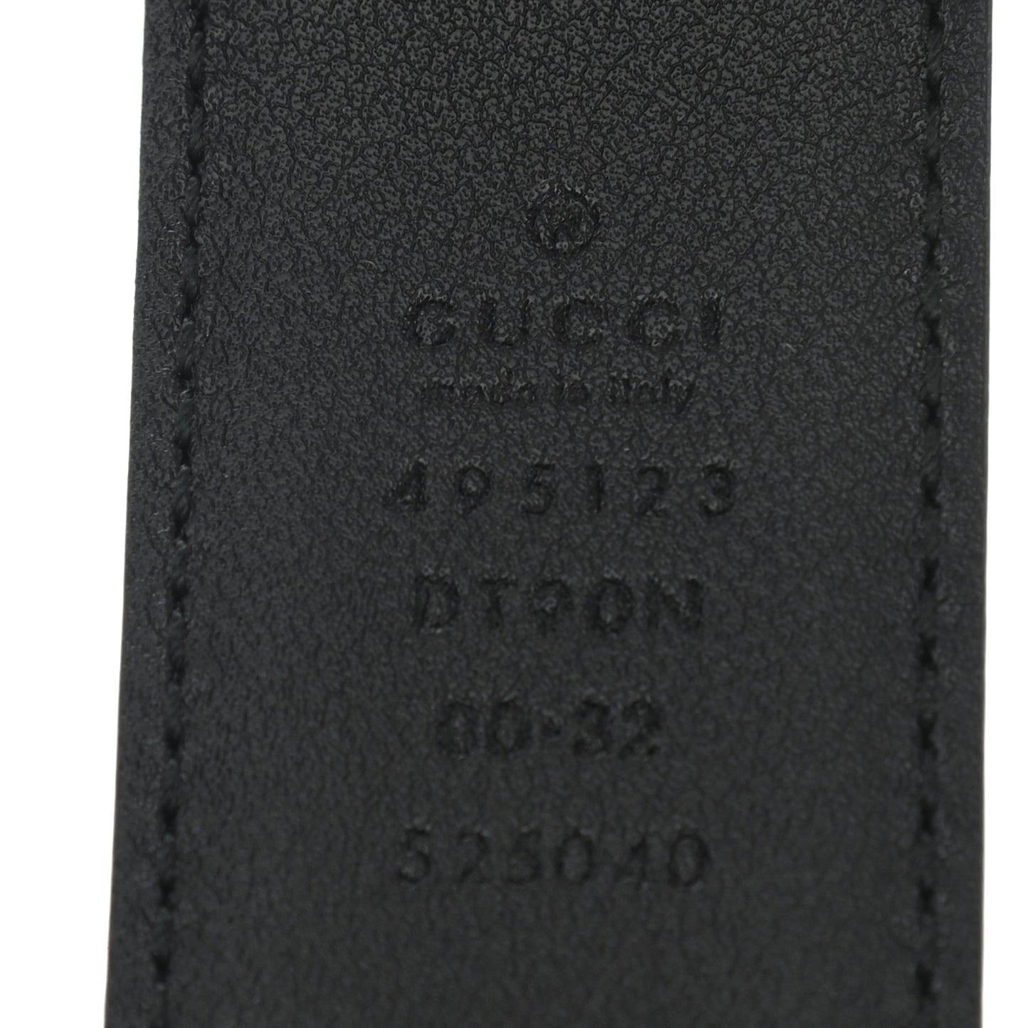 Calfskin Snake Belt 80 32 Black