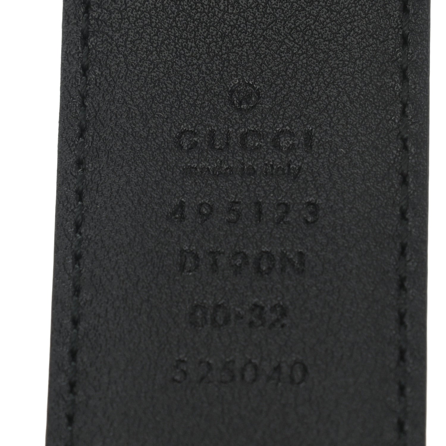 Gucci Calfskin Snake Belt 80 32 Black 8 of 9