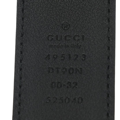 Gucci Calfskin Snake Belt 80 32 Black 8 of 9