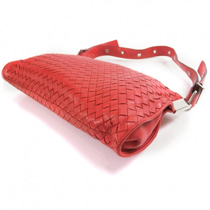 Bottega Veneta Woven Shoulder Bag Red 6 of 11