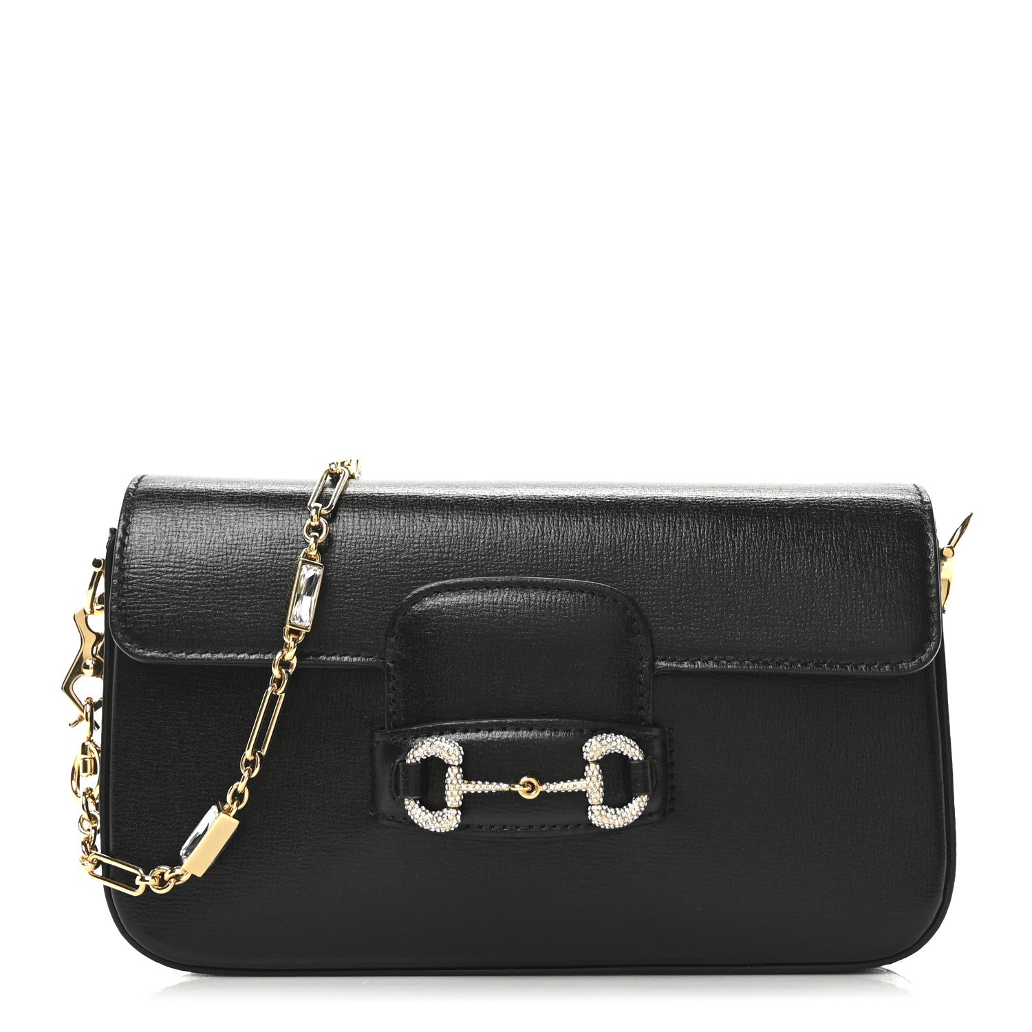 Gucci Azalea Calfskin Crystal Horsebit 1955 Mini Bag	 Black 1 of 10