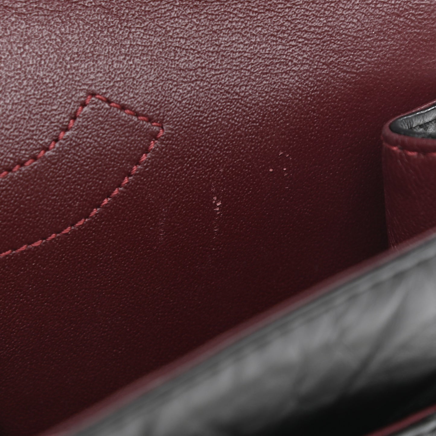 Aged Calfskin Quilted 2.55 Reissue 225 Flap Black