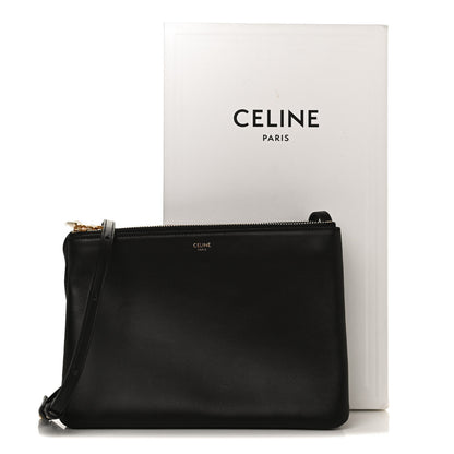 Celine Lambskin Large Trio Crossbody Bag Black 10 of 10
