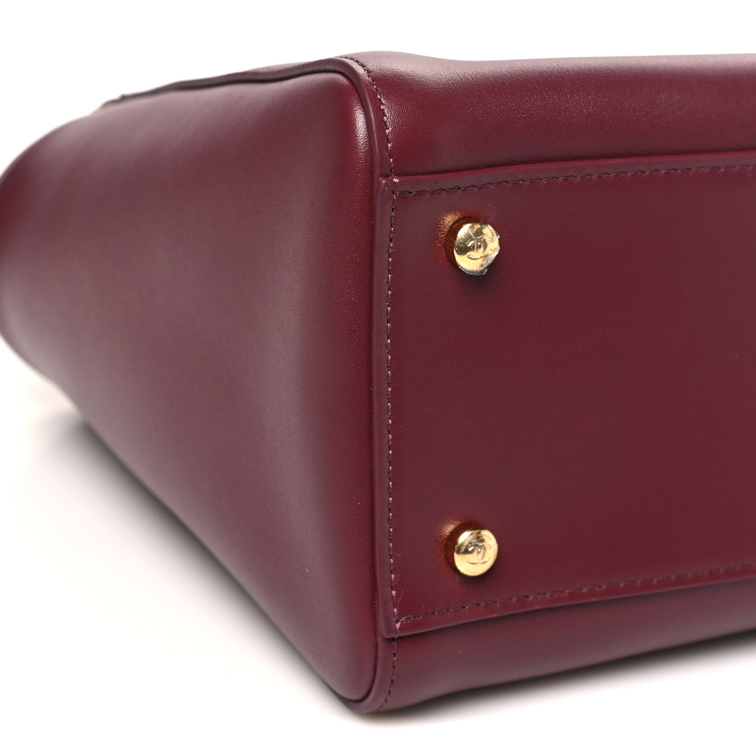 Chanel Calfskin Archetype Small Shopping Tote Dark Burgundy 9 of 10