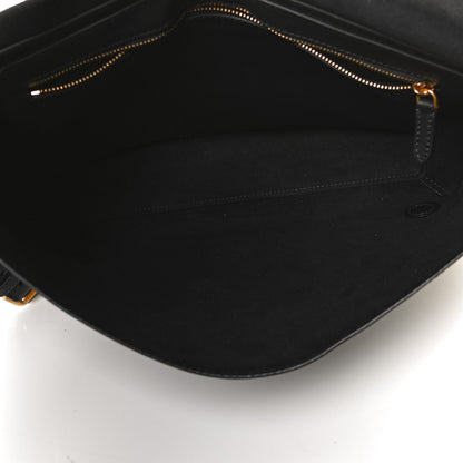 Burberry Soft Calfskin Graffiti Messenger Bag Black 5 of 12