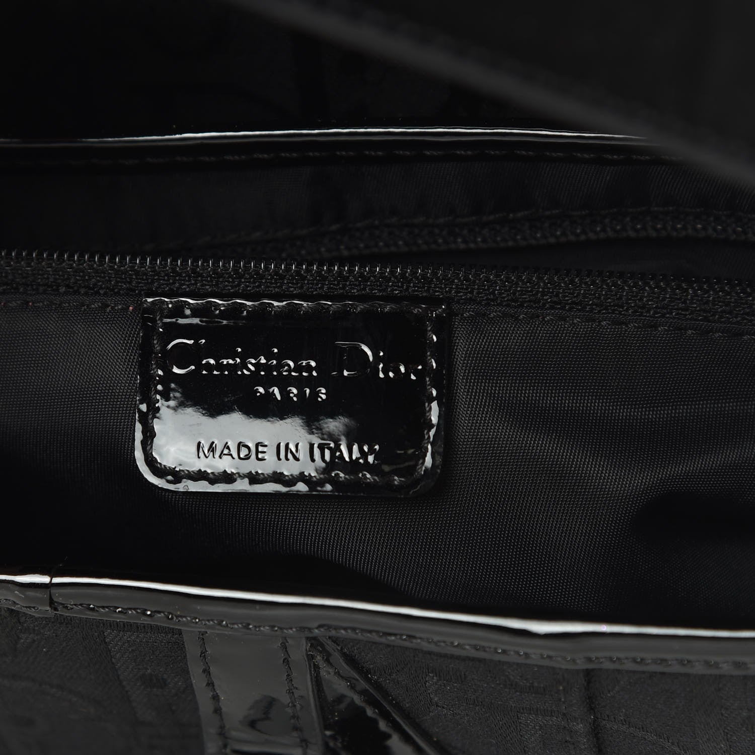 Christian Dior Monogram Saddle Bag Black 6 of 11