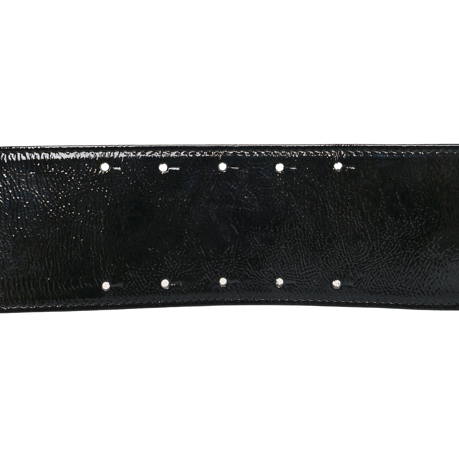 Chanel Patent CC Wide Belt 80 32 Black 3 of 7