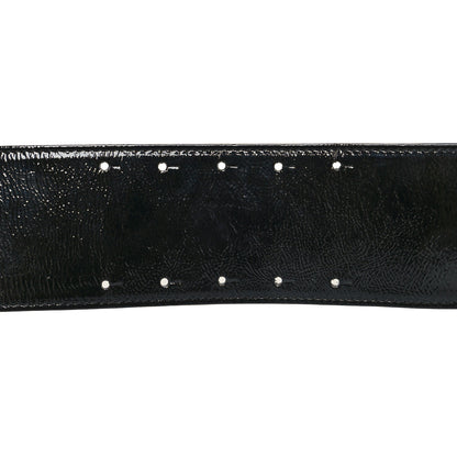Chanel Patent CC Wide Belt 80 32 Black 3 of 7