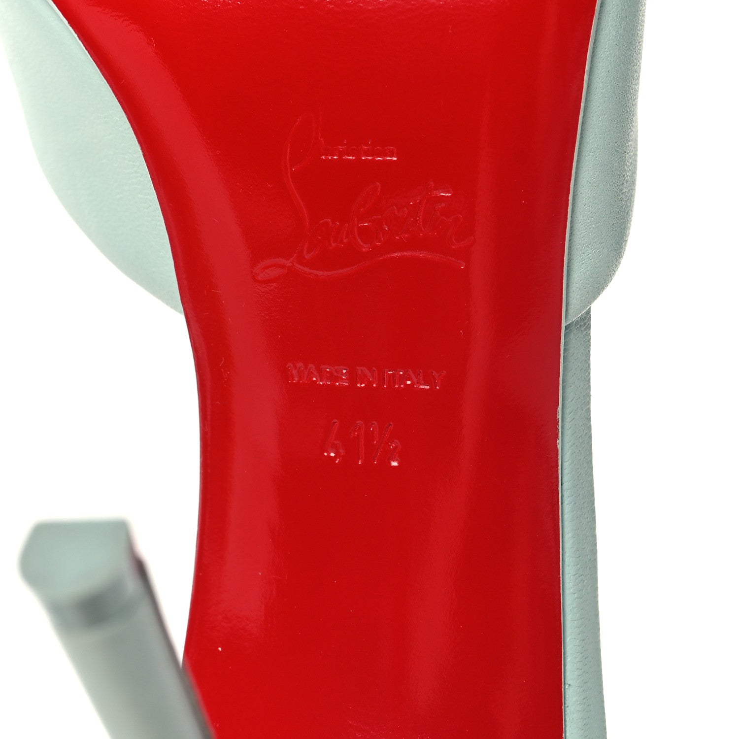 Christian Louboutin Nappa Me Dolly 100 Sandals 41.5 Iceberg 7 of 9