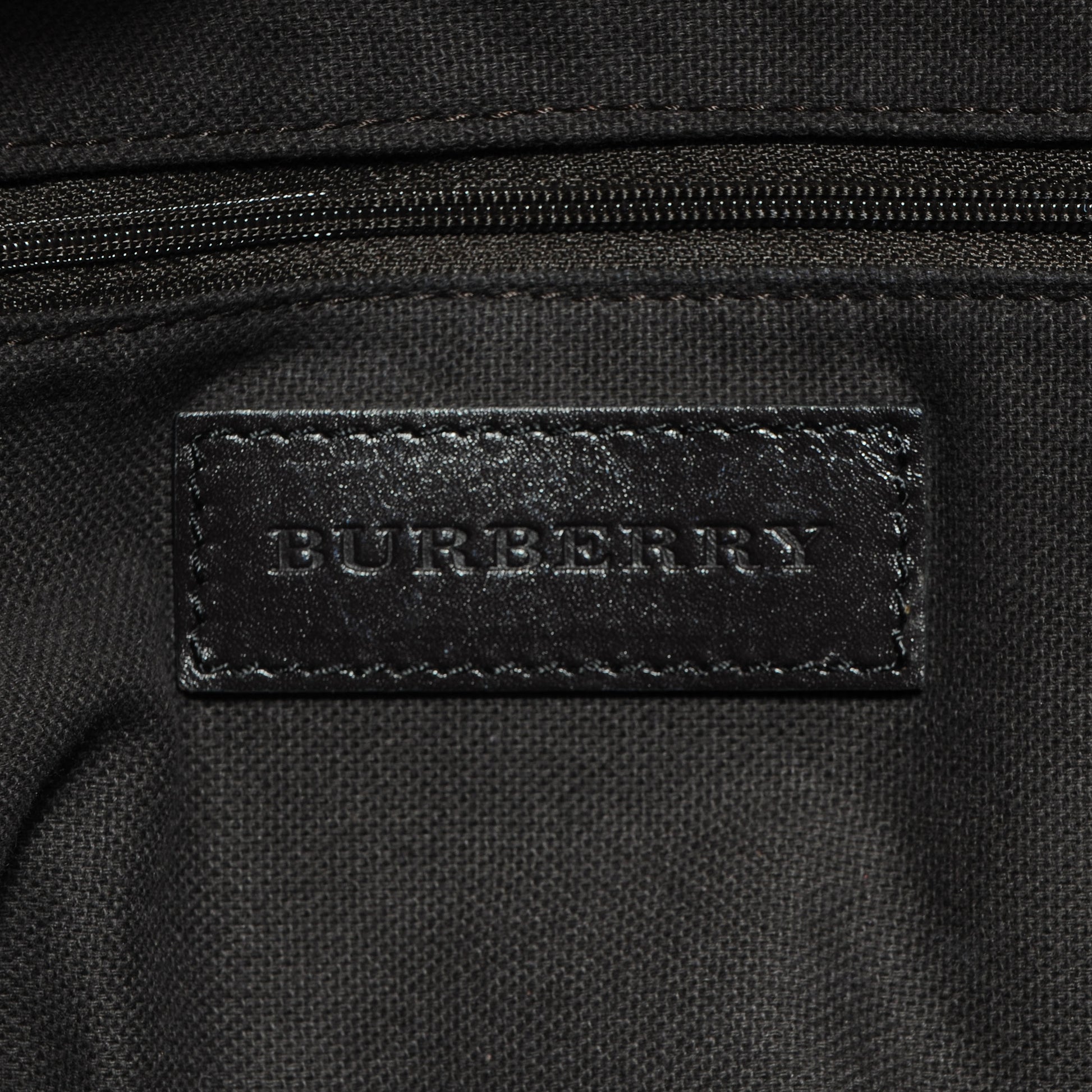 Burberry Haymarket Check Medium Brogue Tassel Tote 6 of 12