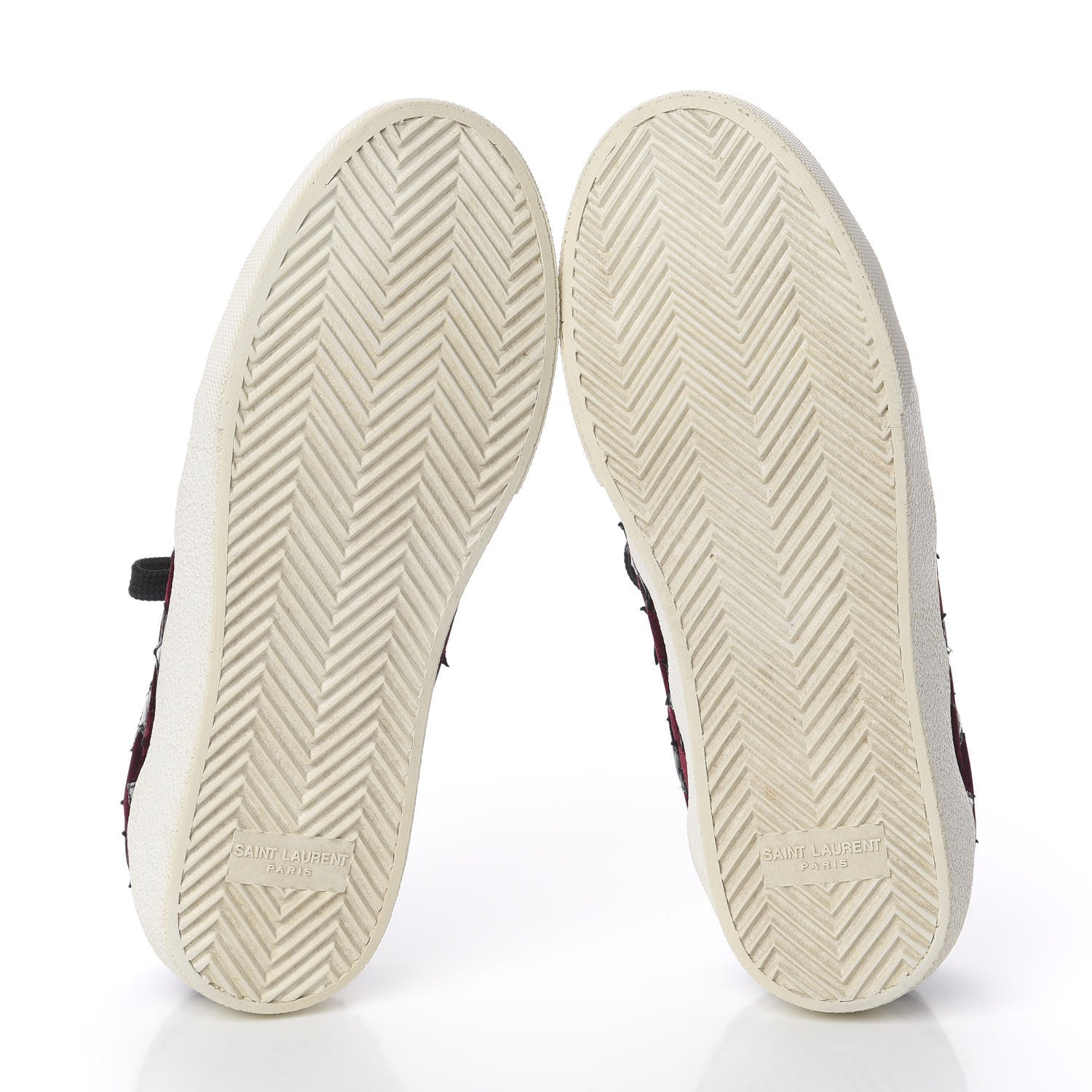 Saint Laurent Suede Star California Sneakers 39 Burgundy 7 of 7