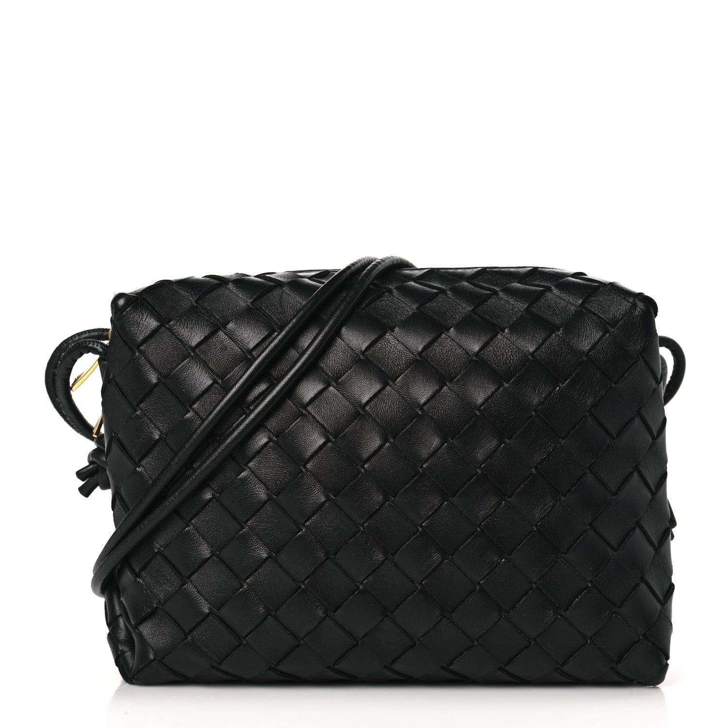 Bottega Veneta Nappa Intrecciato Small Loop Camera Bag Black 1 of 8