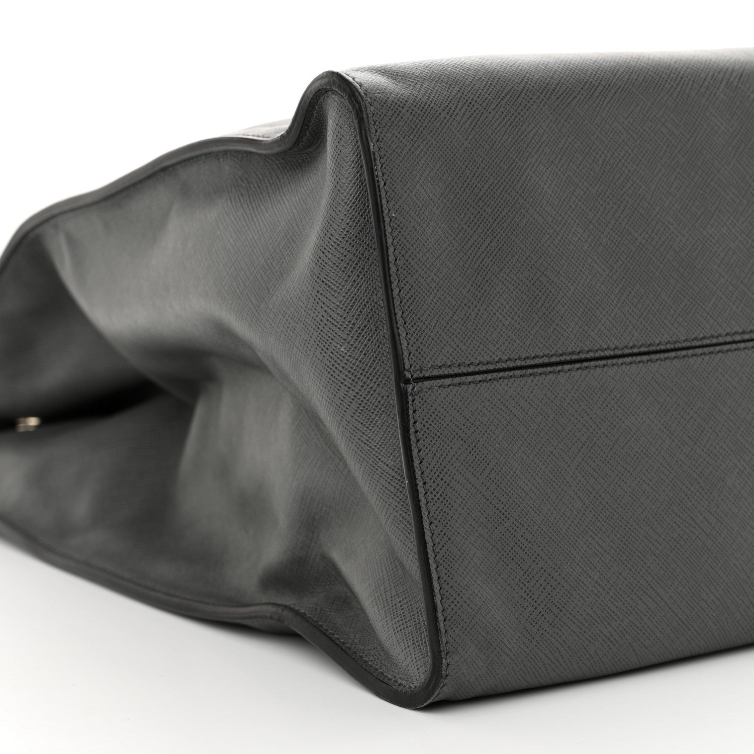 Prada Saffiano Travel Shopping Tote Mercurio 9 of 14