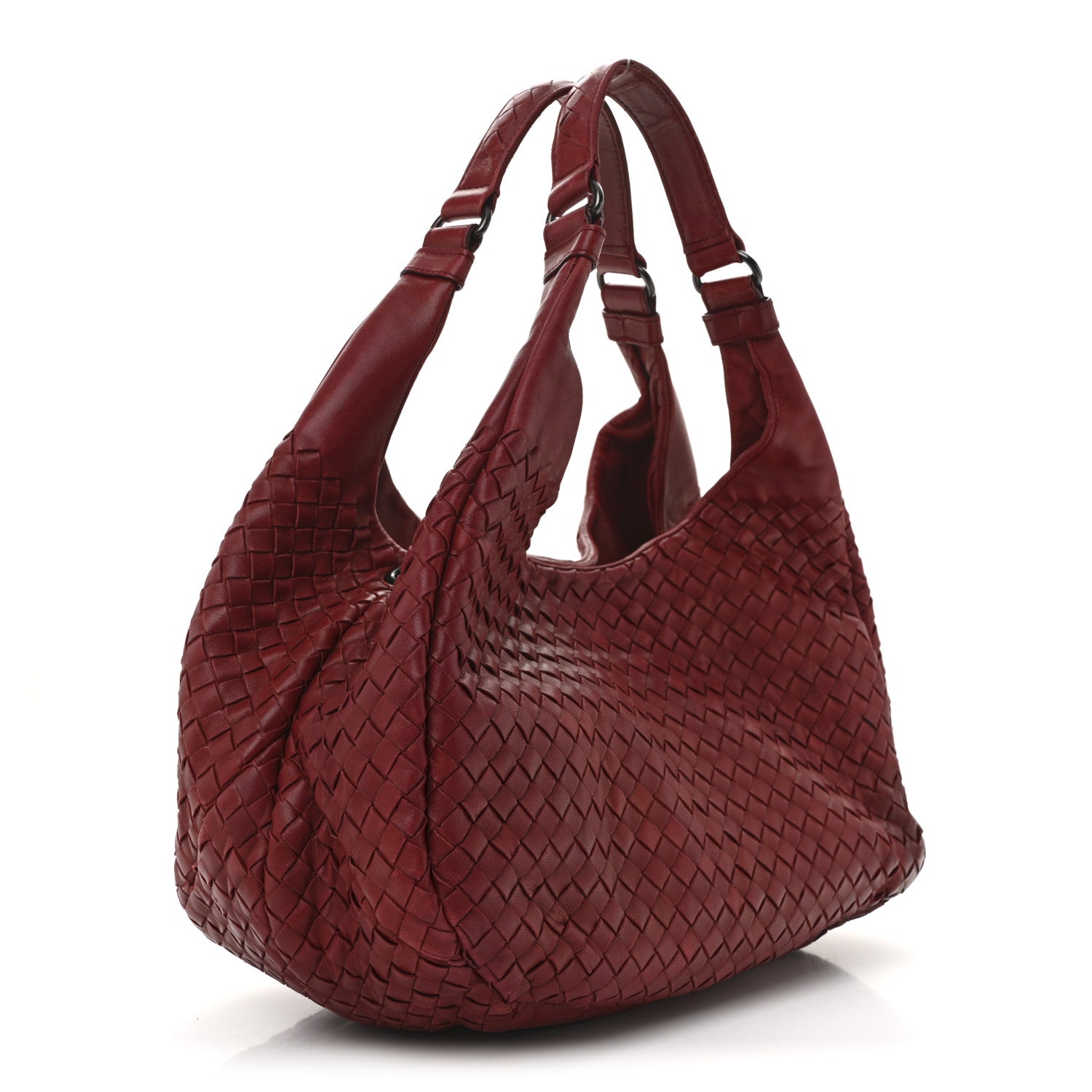 Bottega Veneta Nappa Intrecciato Medium Campana Hobo Red 3 of 14