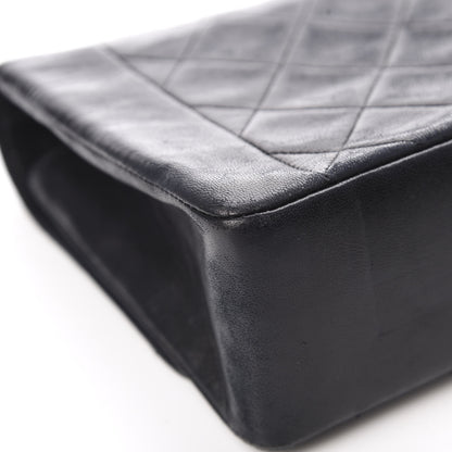 Chanel Lambskin Quilted Medium Single Flap Black 13 of 19