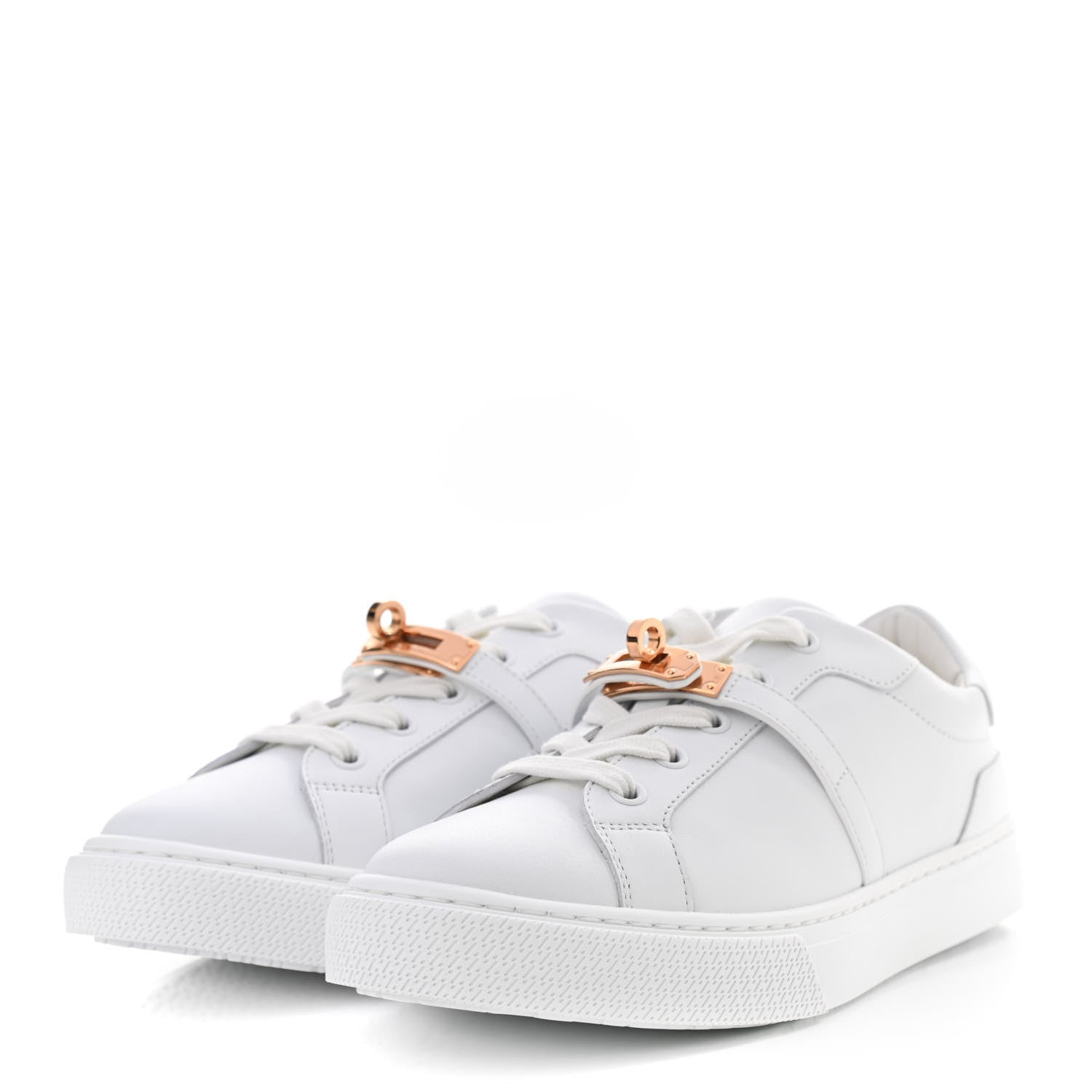 Hermes Calfskin Day Sneakers 37 White 3 of 8